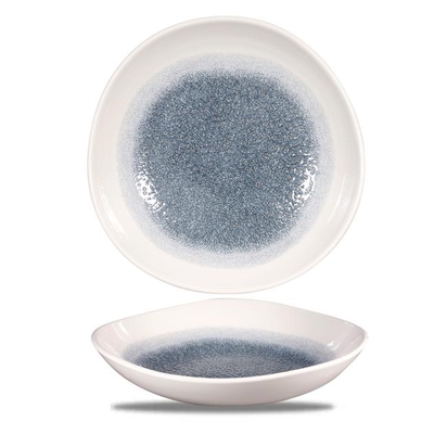 253mm Raku Topaz Blue ümmargune jälgkauss