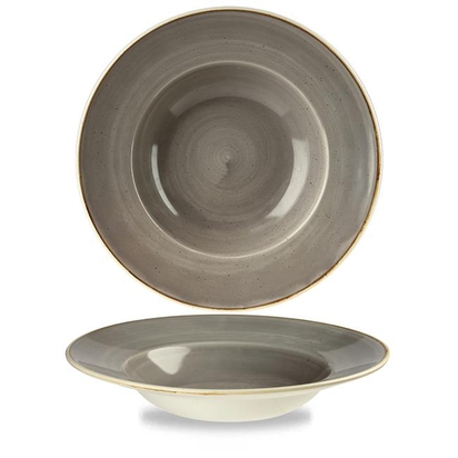 28cm Stonecast Grey Profile laia äärega kauss