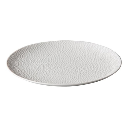 275mm Kõrgstruktuuriga lame taldrik valge