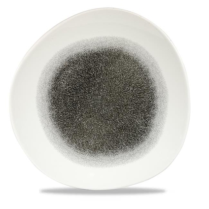 286mm Raku Quartz Must ümmargune taldrik