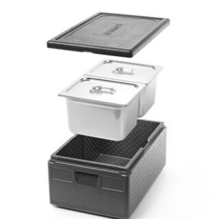 EPP GN1/1 234mm 2 containers GN1/2 200mm 2 and a Kaas with a silicone seal