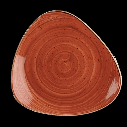 265mm Stonecast Orange kolmnurkne taldrik