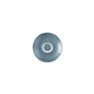 118mm Raku Topaz Blue espresso alustass