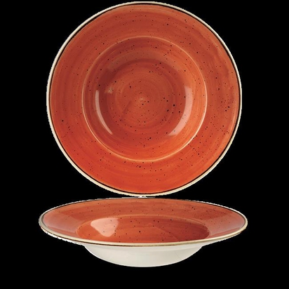 28cm Stonecast Orange laia äärega kauss