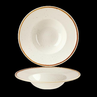 240mm Stonecast Barley White laia äärega kauss