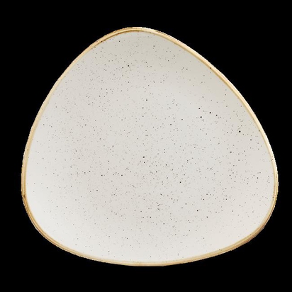 229mm Stonecast Barley White kolmnurkne taldrik