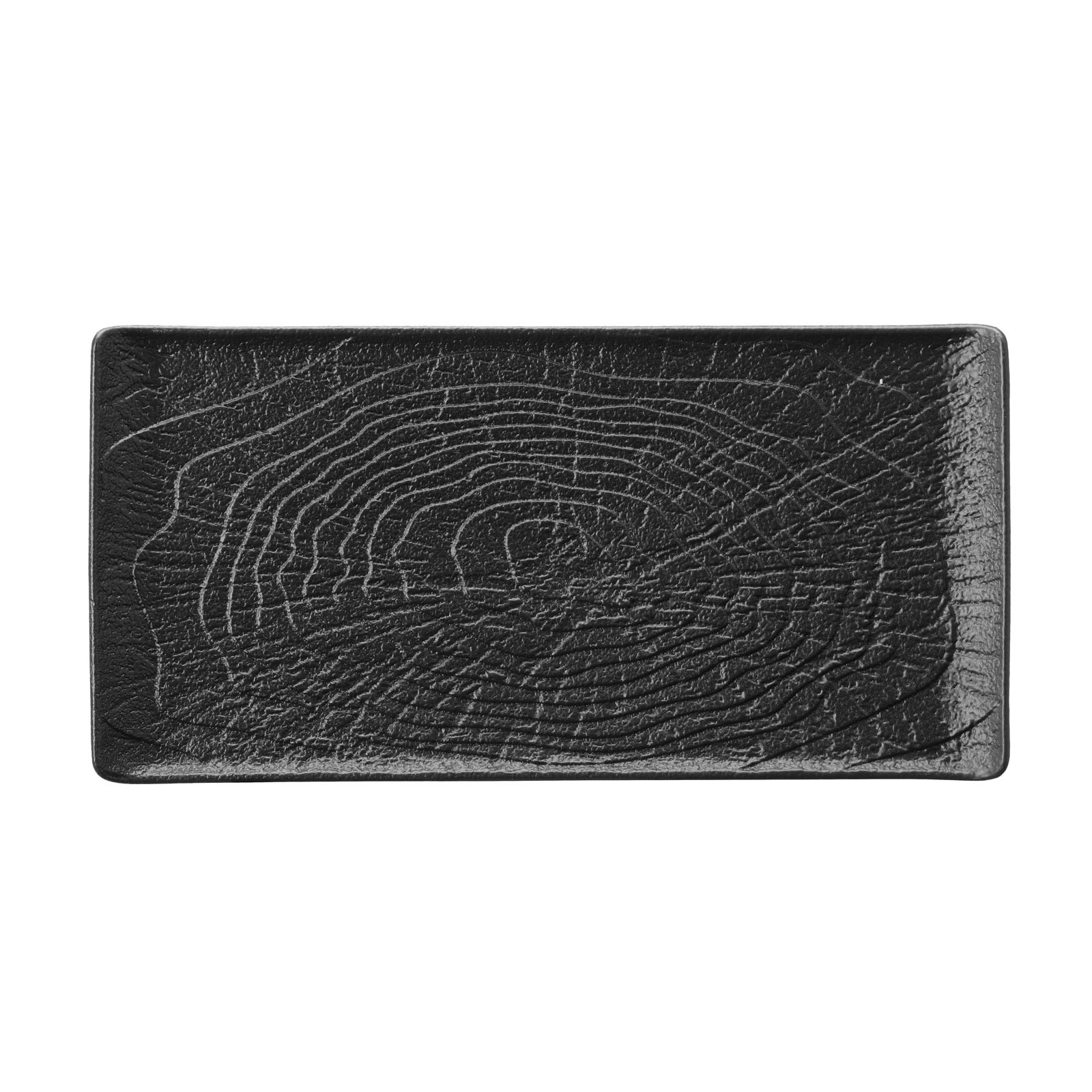 Crust - rectangular plate 33.5x20.5x1.6cm in black