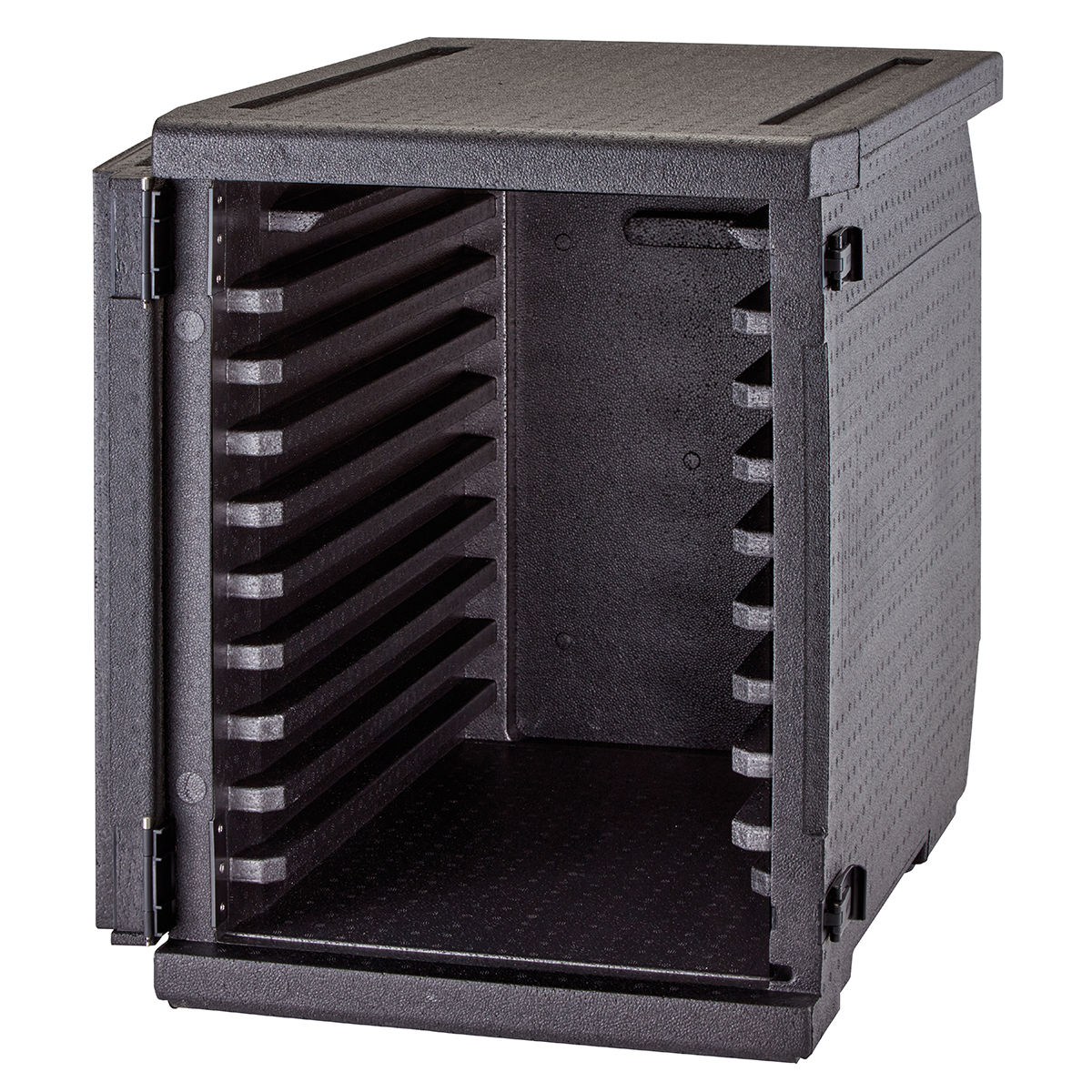 126L Soojusisolatsioonkonteiner Cam GoBox® frontaalse laadimisega, 600x400 mm konteineritele, 9 integreeritud juhikuga, Cambro, 770x540x687mm