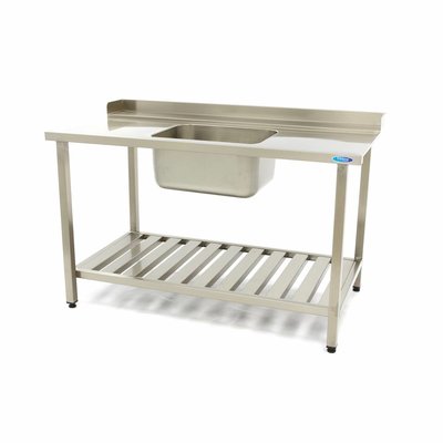 Laud valamuga nõudupesumasinale 1400 x 750mm parem