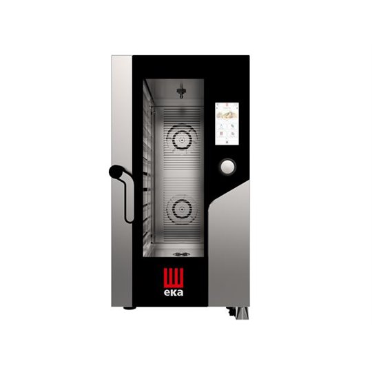 10xGN1/1 Elektriline konvektsiooniga auruhiul Millennial Touch Screen Gastro Compact elektrooniline juhtimine, Tecnoeka, GN1/1, 400V/15400W, 500x930x(H)970mm