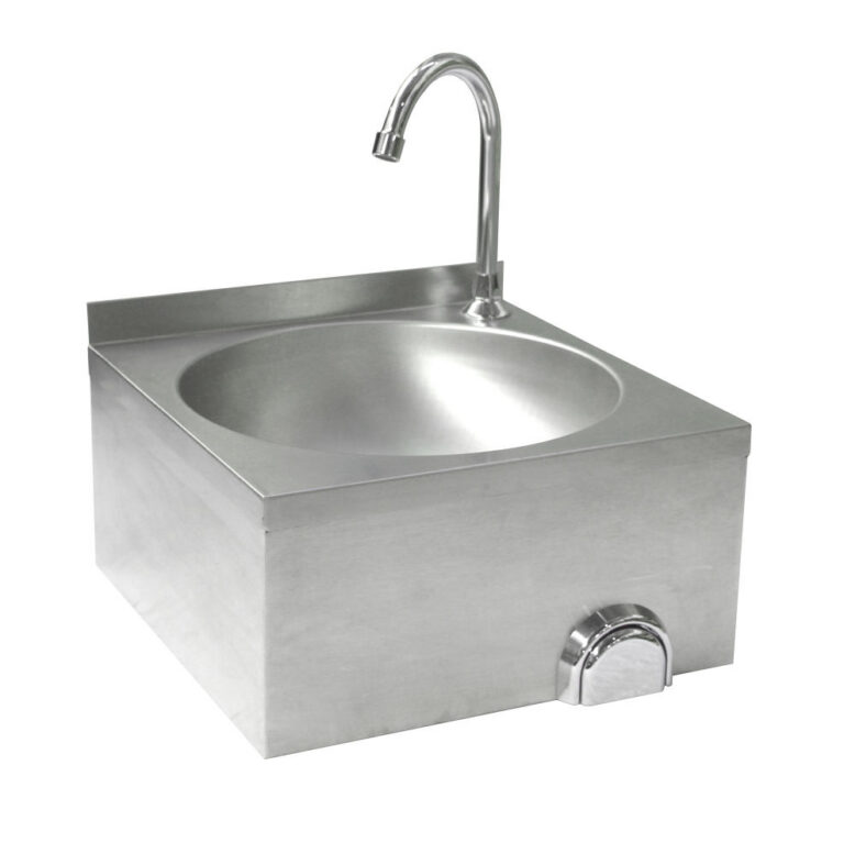 Kontaktivaba segistiga köögivalamu 400x400x(H)450mm