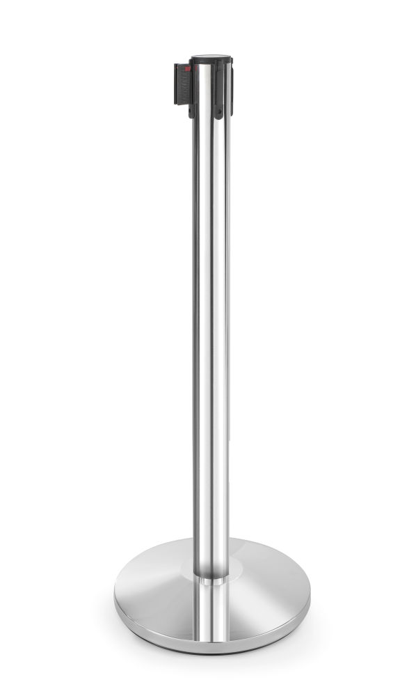Ø360x1010mm Hõbedane lindiga tõkkepost tõkkepost + alus