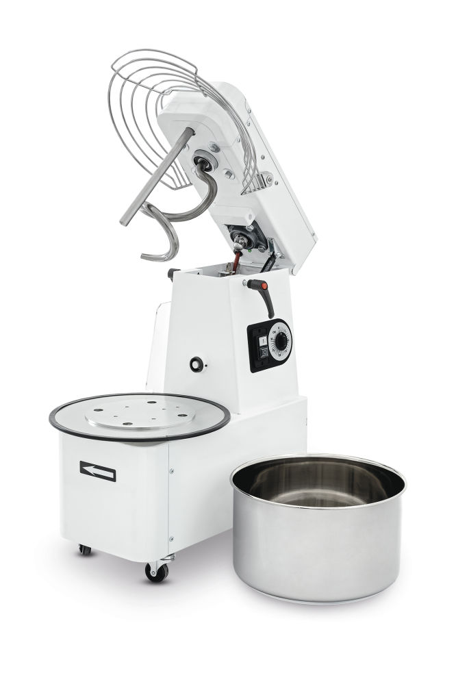 35kg/h 10L Spiraalmikser eemaldatava kausiga – Prismafood, 230V/370W, 380x360x645mm
