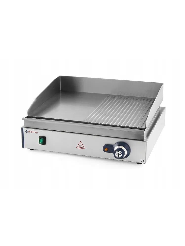 Grillplaat ProfiLine 1/2 sile, 1/2 sooneline, 230V/2400W, 550x380x(H)240mm