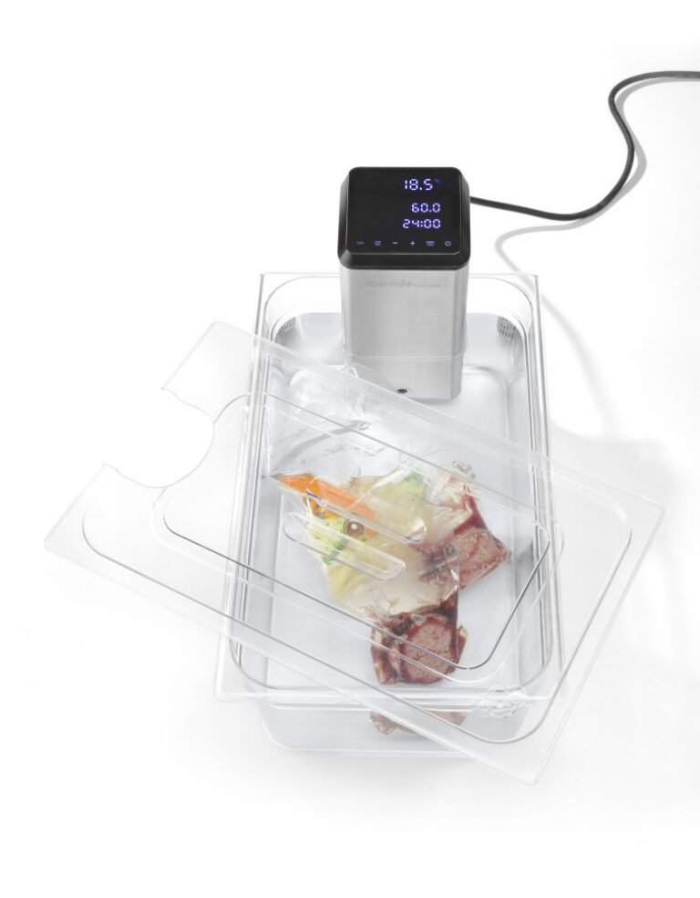 GN1/1 Gastronormi kaas sous-vide-küpseti avaga 530x325mm