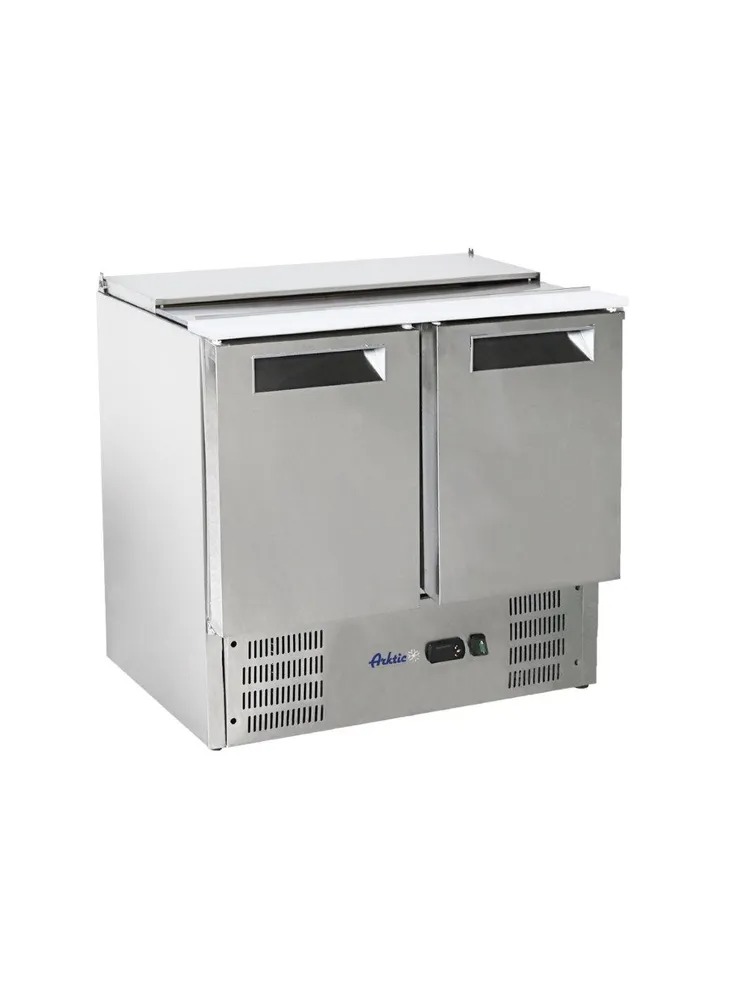 247L 2-ukseline tõstetava kattega külmutatud salatilett 2-kohaline salatilett Arktic 900x700x(H)860mm