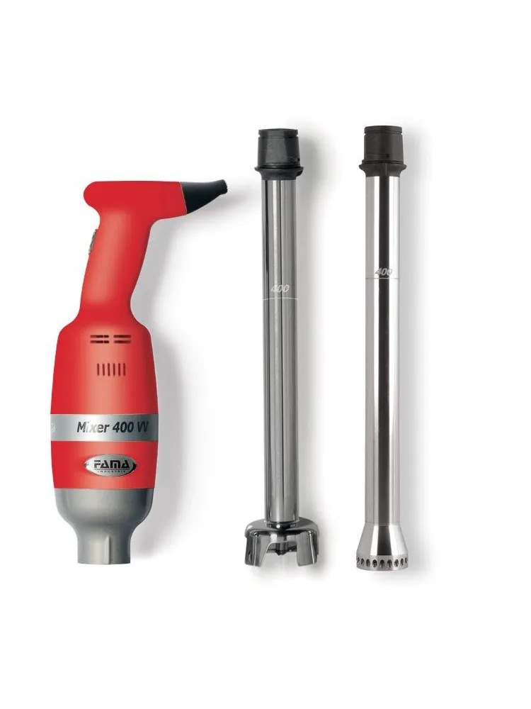 Ø100x350mm Reguleeritava kiirusega saumikser jäätise valmistamiseks - komplektis otsak ja homogenisaator tera 230V/400W,