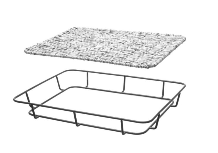 400x300x50mm Pagaritoodete korv roostevabast terasest servaga
