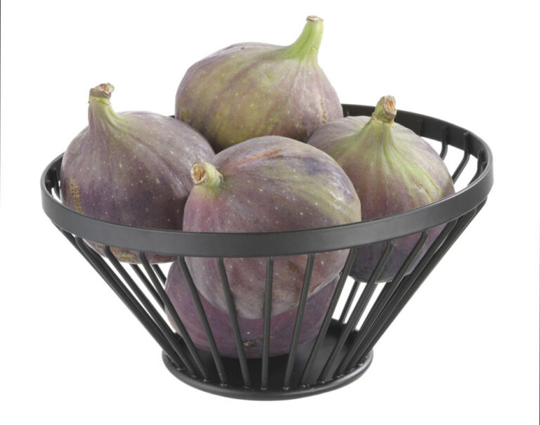 Ø300x250mm Puuviljakorv kaldus ümar must