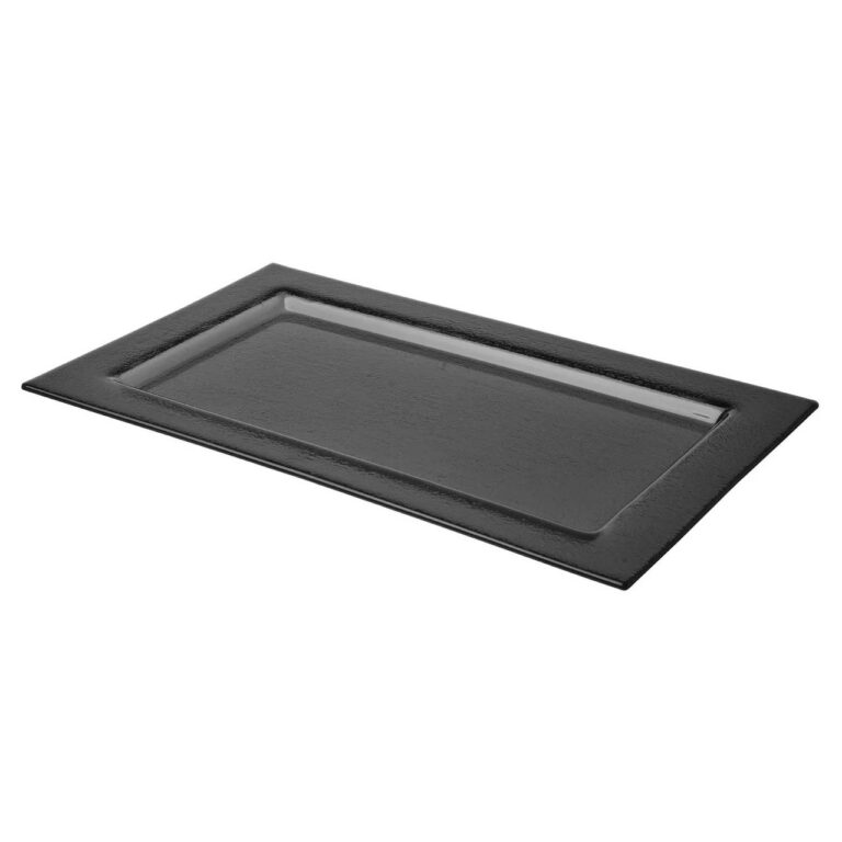 GN1/1 Klaasist alus 53x32.5cm tumehall