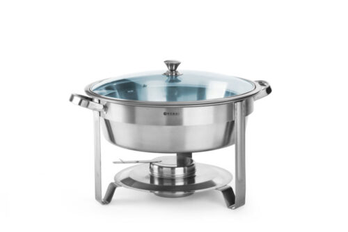 3.5L Lauapealne marmiit - ümmargune soojendamine põletuspastaga Ø390x270mm