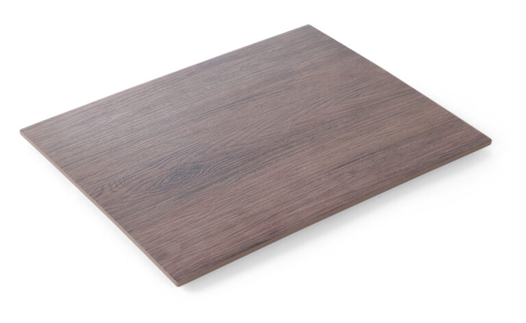 325x265x10mm Ristkülikukujuline serveerimisplaat- tammepuidu mustriga GN1/2