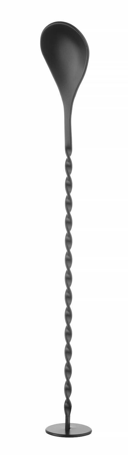Baarilusikas koos muddleriga, BarUp, Must, 280x35mm