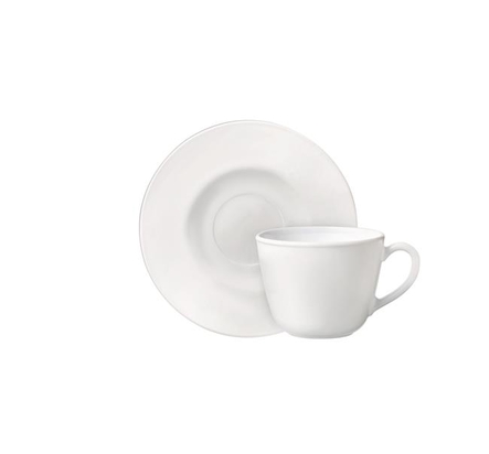 220ml Toledo tass alustassiga - komplektis 6 tk
