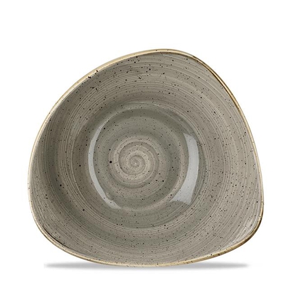 235mm Stonecast Grey kolmnurkne kauss