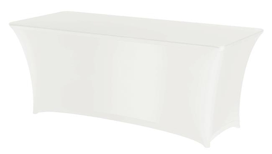 122x61x74mm Sümpoosioni ristkülikukujuline laudlina valge