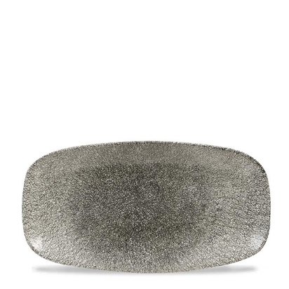 298x153mm Raku Quartz Black chefs piklik taldrik