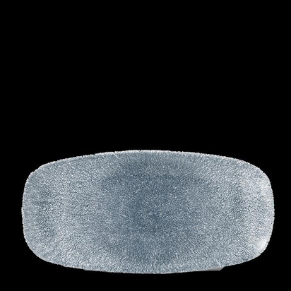 269x127mm Raku Topaz Blue Chefs piklik taldrik