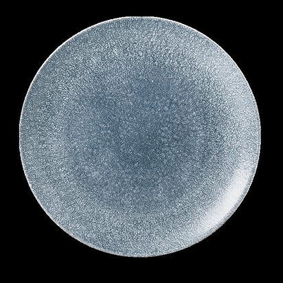 288mm Raku Topaz Blue kupeetaldrik