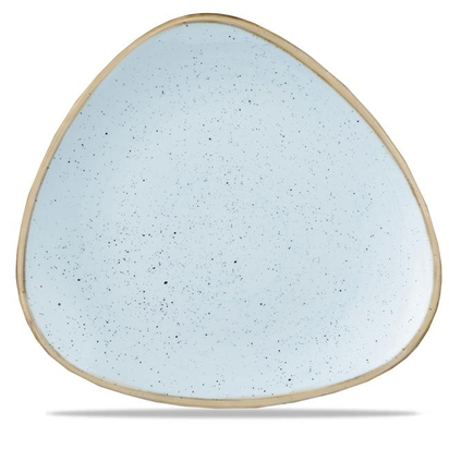 265mm Stonecast Duck Egg kolmnurkne taldrik