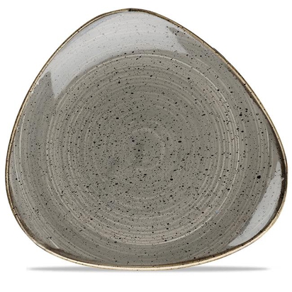 229mm Stonecast Grey kolmnurkne taldrik