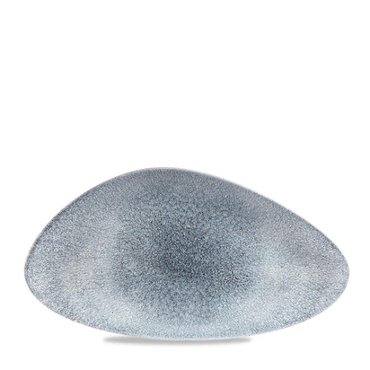 355x188mm Raku Topaz Blue Triangle kokataldrik