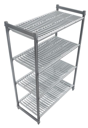 915x540x1830mm Stellaaž (riiul) Camshelving® Basics Plus hoiustamiseks komposiitmaterjalist, 4 ventileeritava riiuliga, Cambro,