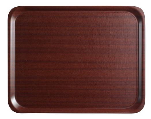 430x610mm Serveerimiskandik Mykonos täisnurkne libisemiskindeL mahagon Cambro mm