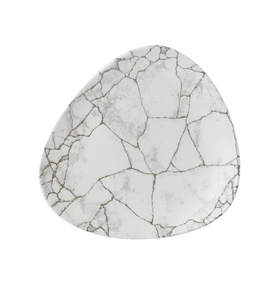 265mm Stuudioprindid Kintsugi Agate Hall kolmnurkne taldrik