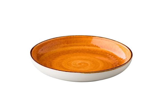235mm Jersey sügav ümmargune taldrik oranz