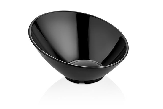 Ø262x138mm Slanted bowl made of melamine black