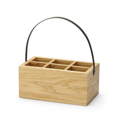 260x150x120mm Madeira karp söögiriistade ja salvrätikute jaoks