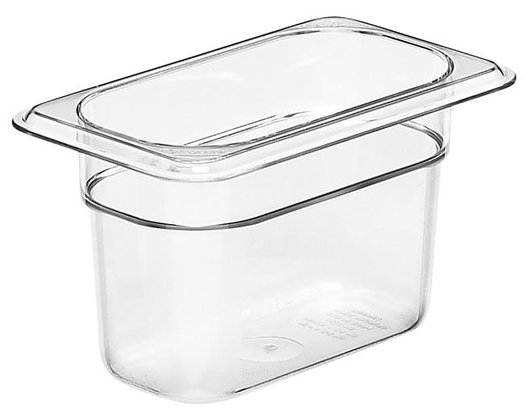 0.85L Polükarbonaadist konteiner Camwear® GN1/9, Cambro, 0,85 L H 100 mm, GN1/9, 108x176x100mm