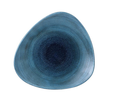 229 mm Stonecast Aqueous Lagoon kolmnurkne taldrik