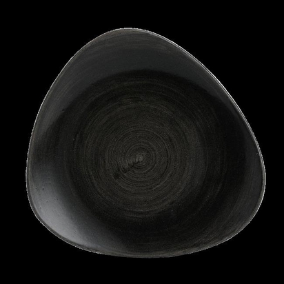 265mm Stonecast Patina Iron Black kolmnurkne taldrik