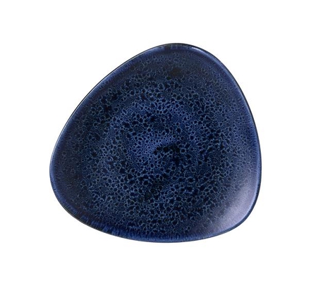 229mm Stonecast Plume Ultramarine kolmnurkne taldrik