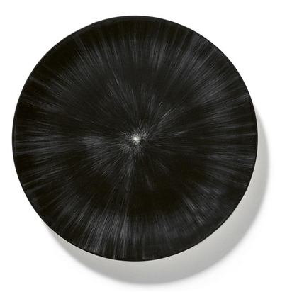 Musta 175mm Dé lame taldrik keskosaga