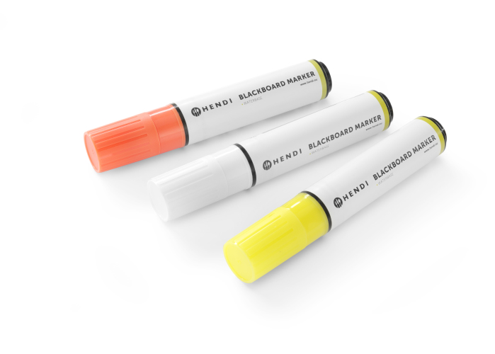 Markerid tahvli jaoks laiad 15 mm 1 valge 1 oranž ja 1 kollane marker