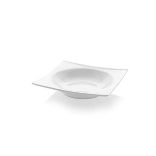 200mm Bianco sügav nelinurkne taldrik