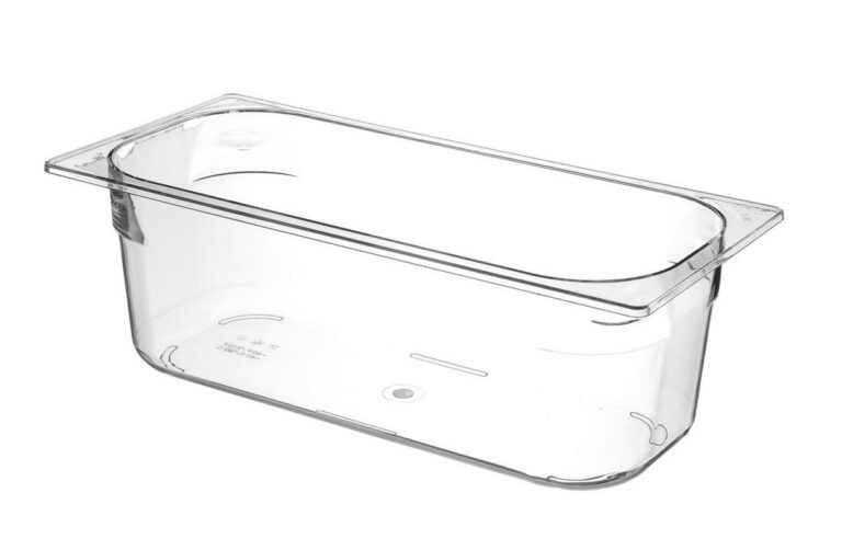 360x165x(H)120mm Polükarbonaadist jäätise küvett 5L